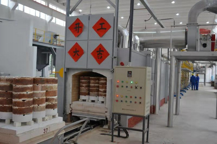 热烈庆祝湖南PA视讯特瓷年产2400吨氧化铝煅烧窑焚烧运行