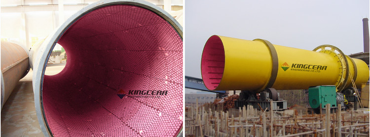 湖南某烧结厂圆筒混淆机使用PA视讯耐磨陶瓷衬板